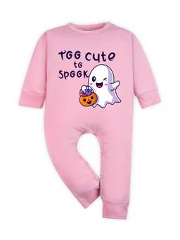 Arvesa - Too Cute To Spook Printed Romper Pink