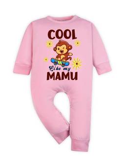 Arvesa - Cool Like My Mamu Printed Romper Pink