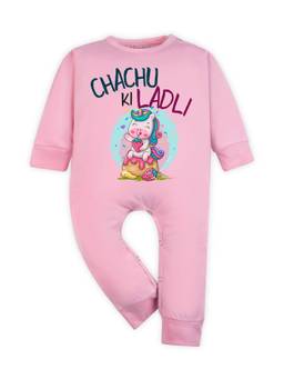 Arvesa - Chachu Ki Ladli Printed Romper Pink