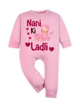 Arvesa - Nani Ki Ladli Printed Romper Pink