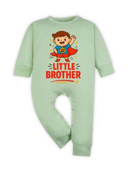 Arvesa - Little Brother Printed Romper Green