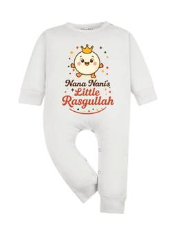 Arvesa - Nana Nani Little Rasgulla Printed Romper White