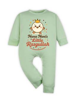 Arvesa - Nana Nani Little Rasgulla Printed Romper Green