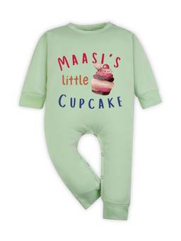 Arvesa - Maasi Little Cupcake Printed Romper Green