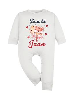 Arvesa - Bua Ki Jaan Printed Romper White