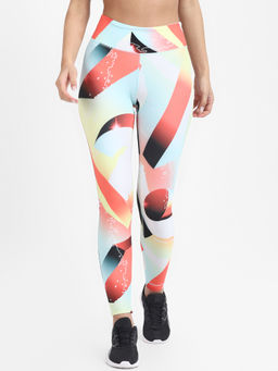 Reebok - Lux Bold - Retro Vector Orange Training Tight