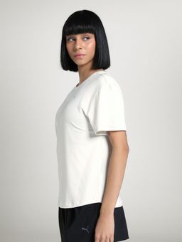 Puma - Move Cloudspun Women White Loose Fit Training T-Shirt