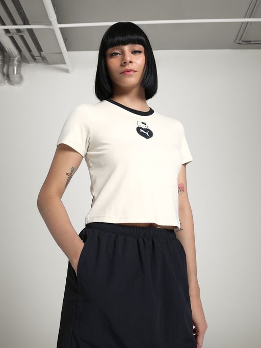 Buy Puma X Hello Kitty and Friends Women White Graphic Slim Fit