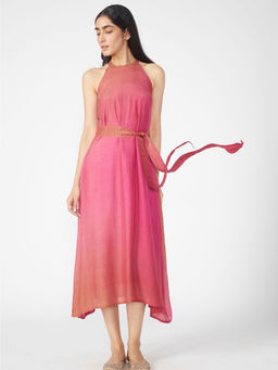 Okhai - Rosa Muslin Silk High Neck Sleeveless Dress