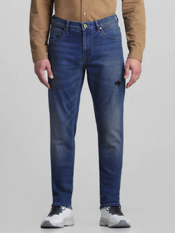Jack & Jones - Blue Skinny Fit Stretch Jeans