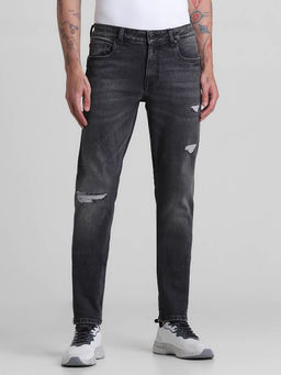 Jack & Jones - Grey Slim Fit Stretch Jeans