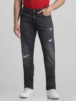 Jack & Jones - Grey Skinny Fit Stretch Jeans