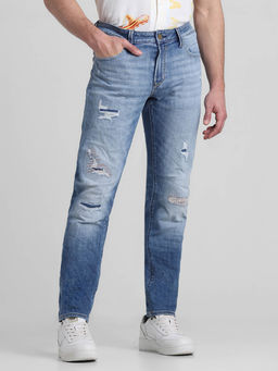Jack & Jones - Blue Slim Fit Stretch Jeans