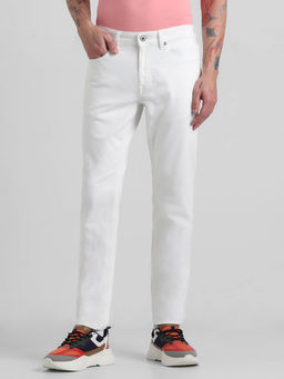 Jack & Jones - White Slim Fit Stretch Jeans