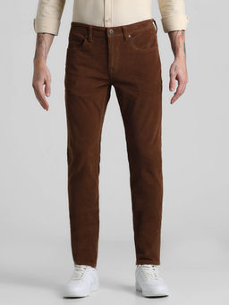 Jack & Jones - Brown Slim Fit Stretch Pants