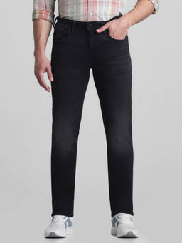 Jack & Jones - Black Regular Fit Stretch Jeans