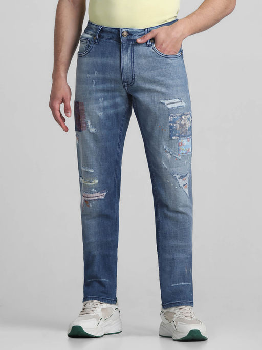 Jack & Jones Blue Slim Fit Stretch Jeans