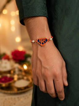 Digital Dress Room - Bro Superhero Wooden Thread Rakhi