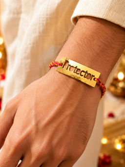 Digital Dress Room - Protector Wooden Thread Rakhi