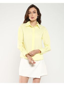RAREISM - Women Fuhu Yellow Regular Fit Shirt