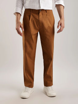 Calvin Klein - Rust Tapered Fit Solid Mid Rise Trouser