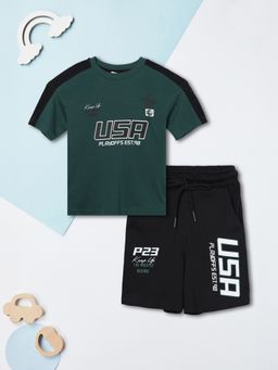 max - Green Printed Regular Cotton Co-Ord Set