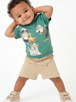 max - Green Printed Regular Cotton Co-Ord Set