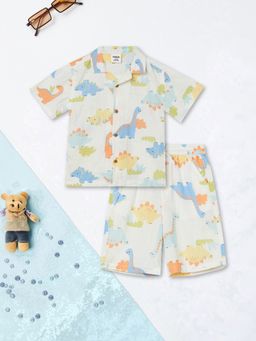 max - Off White Printed Regular Cotton Co-Ord Set