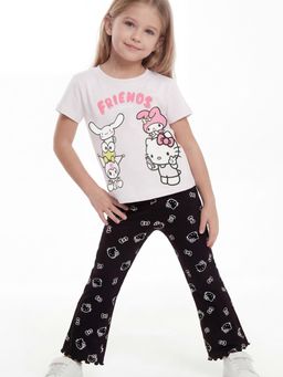 max - White Printed Regular Cotton T-shirt and Pant