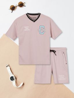 max - Pink Printed Regular Cotton Blend Co-Ord Set