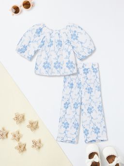 max - White Printed Regular Cotton Co-Ord Set