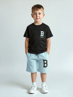 max - Black Printed Regular Cotton Co-Ord Set