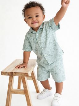 max - Green Printed Regular Cotton Co-Ord Set