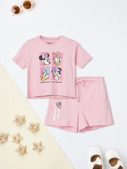 max - Pink Printed Regular Cotton Co-Ord Set