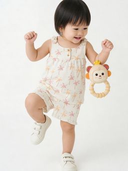 max - White Printed Regular Cotton Co-Ord Set