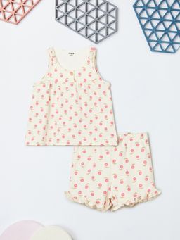 max - Pink Printed Regular Cotton Co-Ord Set
