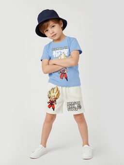 max - Blue Printed Regular Cotton Co-Ord Set