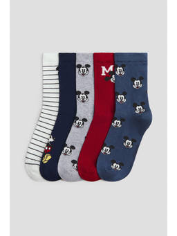 H&M - Boys Multi-Color 5-pack patterned socks