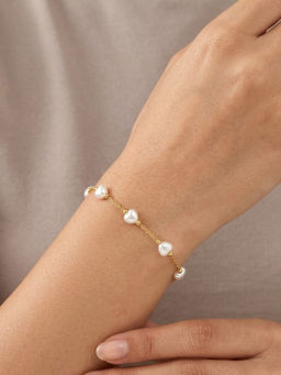 RACHIVA - Women Gold Contemporary Stainless Steel Bracelet