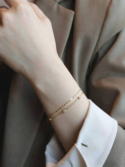 RACHIVA - Women White Stones Stainless Steel Bracelet
