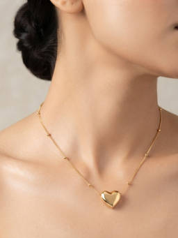RACHIVA - Women Gold Statement Stainless Steel Necklace