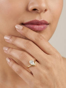 RACHIVA - Women White Stones Stainless Steel Ring