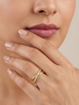 RACHIVA - Women White Stones Stainless Steel Ring