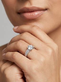 RACHIVA - Women White Stones Sterling Silver Ring