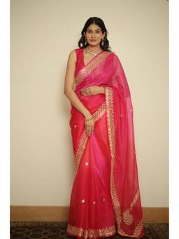 Zari Jaipur - Women Red Kota Silk Saree