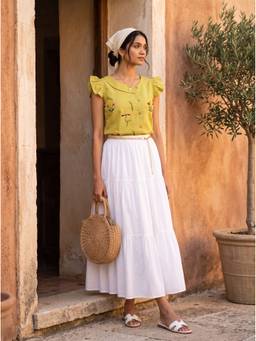 Vastara TheLabel - Green Cotton Top