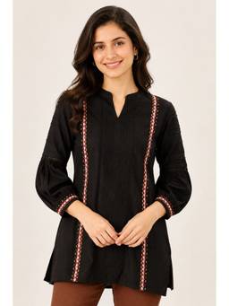 STUDIO MISRI - Women's Black Cotton Tunic