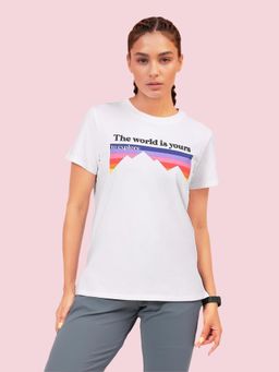 Enamor - Short Sleeve Crew Neck Cotton T-Shirt Regular Length Relaxed Fit Super Soft A301