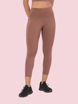 Enamor - High rise 7/8th length Adjustable drawstring Workout leggings For Women - A605
