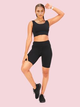 Enamor - Knee length High Rise Elasticated Waist Skinny Tights with Pockets For Women - A703